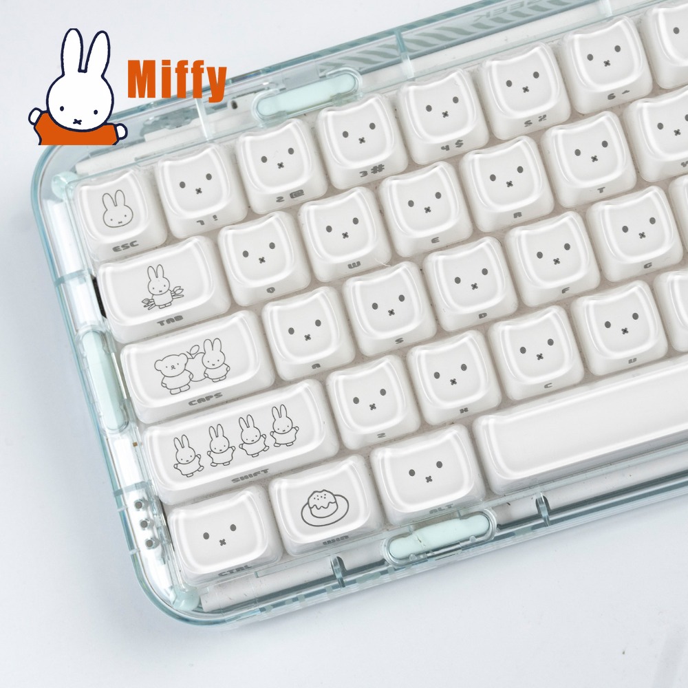 Pc Gaming Gratis - Kawaii Miffy Keycaps Schattig Konijn Key