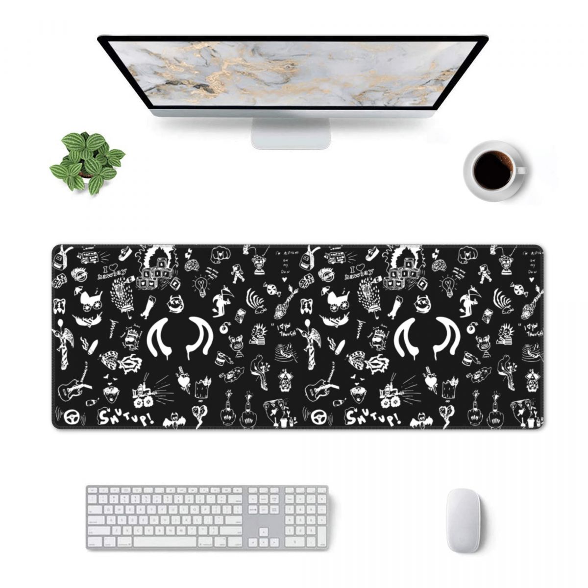 Pc Gaming Drawing - Grote muismat Yungblud tekeningen tattoo sheet