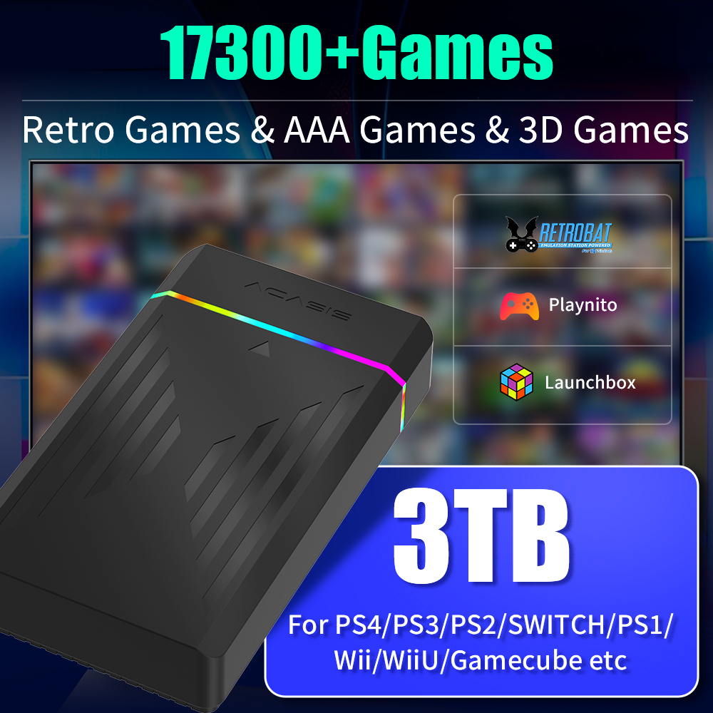 Pc Gaming Aaa - JMachen 3-in-1 Gaming HDD Retro Game