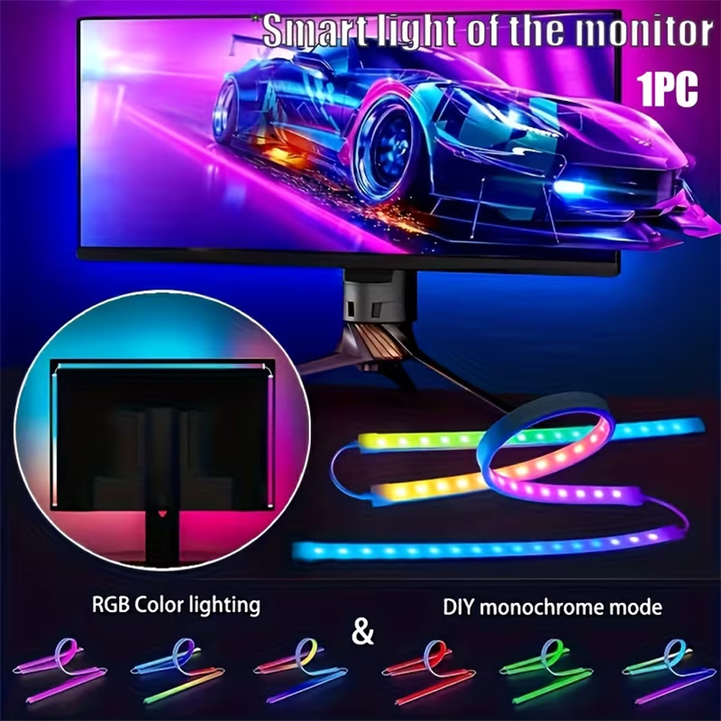 No Rgb Gaming Pc - RGB-gamingverlichting Strip Monitor Backlight LED-display Sync