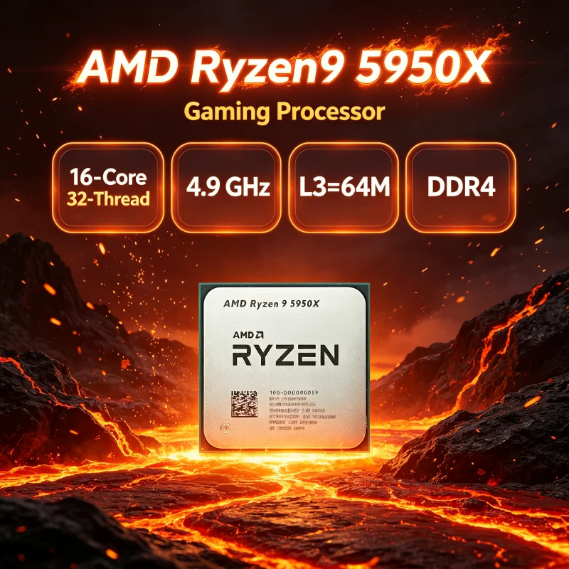 Amd Cpu Ryzen 9 - AMD Ryzen 9 5950X maar zonder