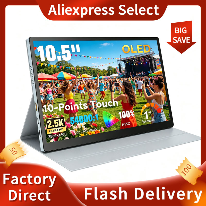 Pc Gaming On Android - Voor thuiskantoor Games 10,5-inch draagbare monitor