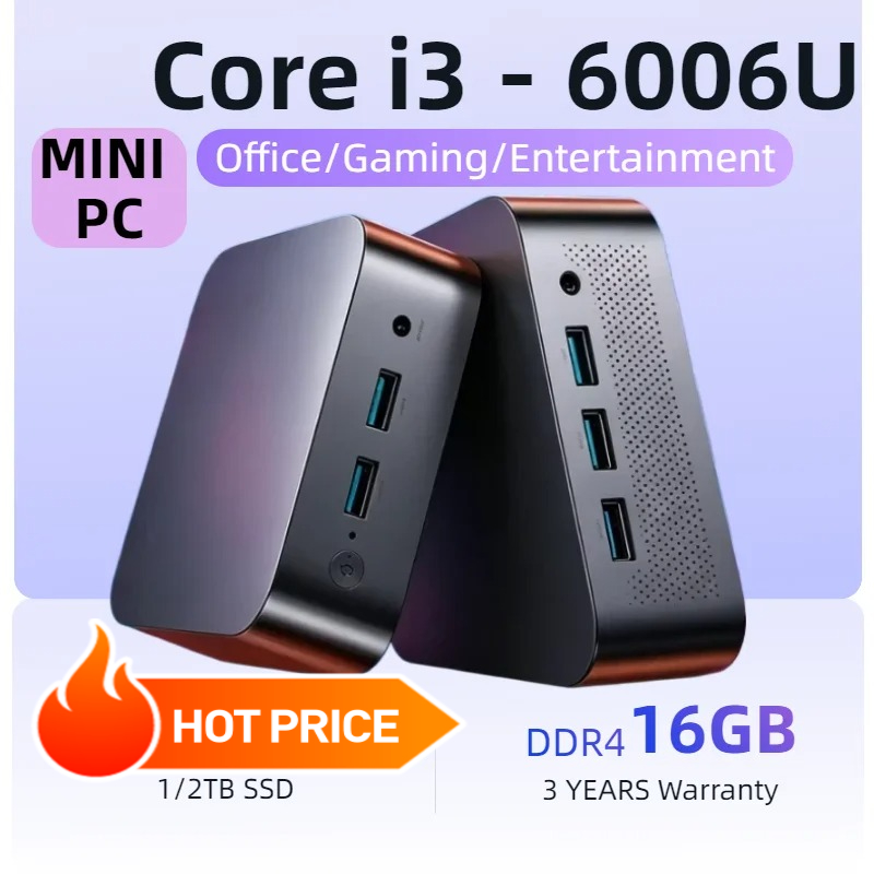 Pc Gaming Ram 32Gb - Mini-pc Intel Core i3‑6006U 32GB RAM