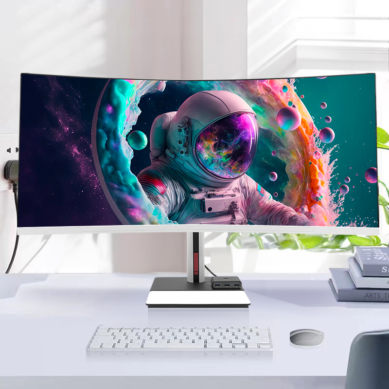 Pc Gaming Core I7 - 34 Inch 4K Gebogen Scherm Desktop